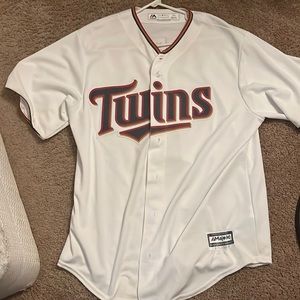 Jose Berrios white MN Twins Jersey, size large